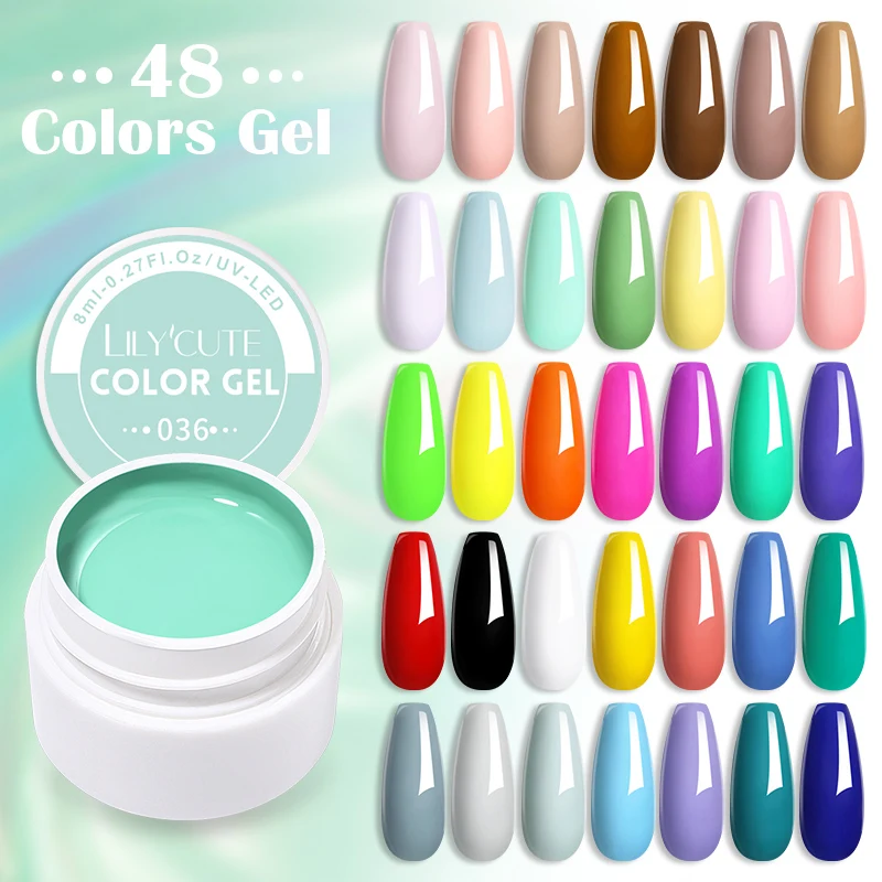 8ML Solid Color Gel Nail Polish Long Lasting For Manicure Semi Permanent Base Top Coat Nail Art UV Gel Varnish