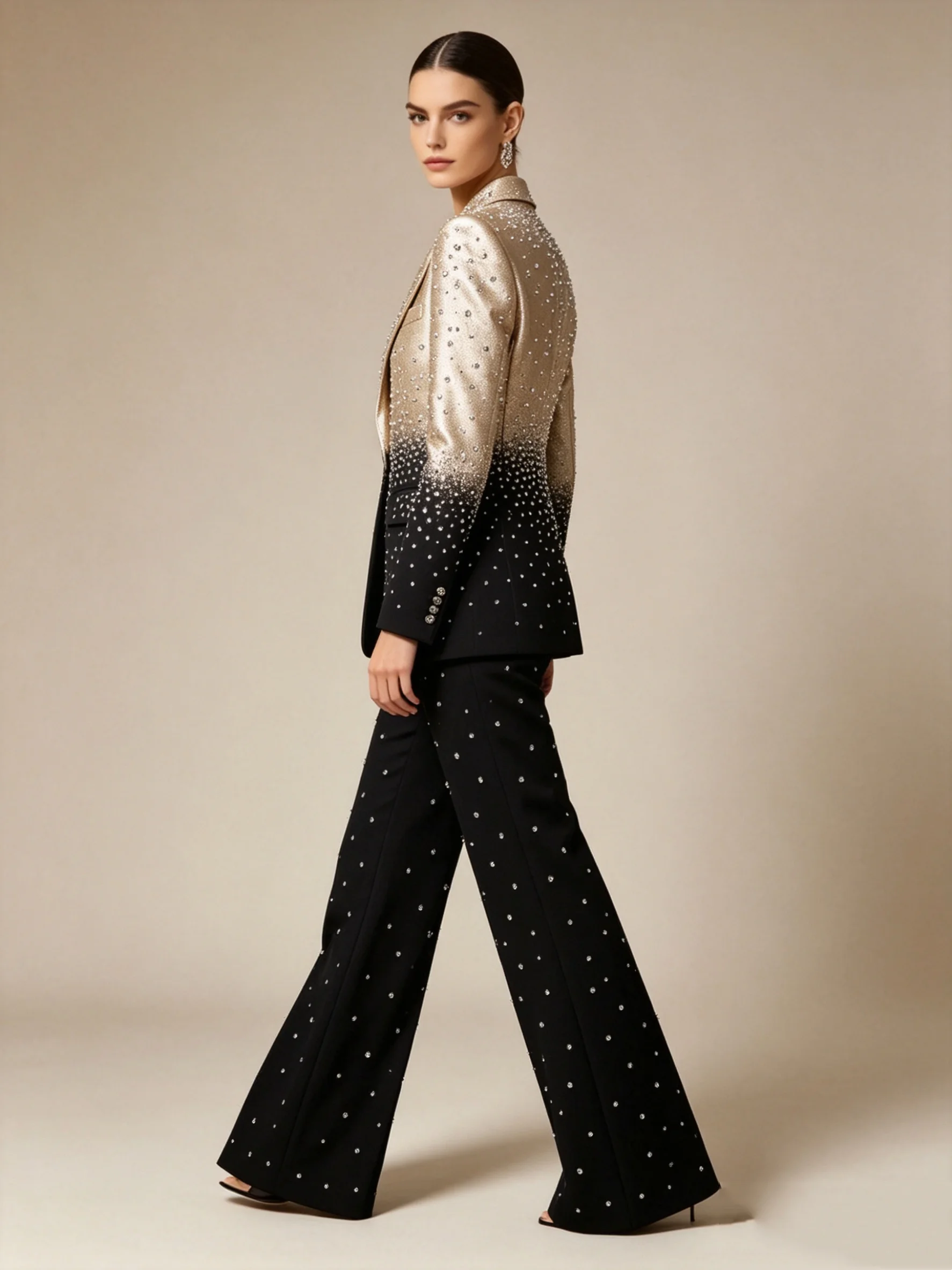 Stitch Color Women Suit Set 2 - Women Formal Wear Stitching 评论和价格