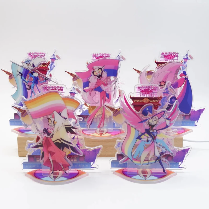 

Фигурка Hazbin Hotel на акриловой подставке, модель Чарли Морнингстар, Вагги Аластор, аниме, периферийные устройства, настольный дисплей, подарок для девочек