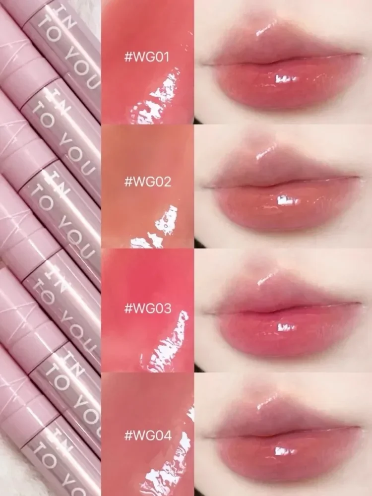 INTO YOU Tinted Watery Lip Gloss Moisturizing Lipstick Lasting Plumping Glaze Liquid Lipstick Rare Makeup Beauty Cosmetics