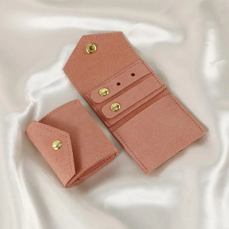 195C Portable Jewelry Storage Bag Small Packing Case for Rings Necklaces Earrings