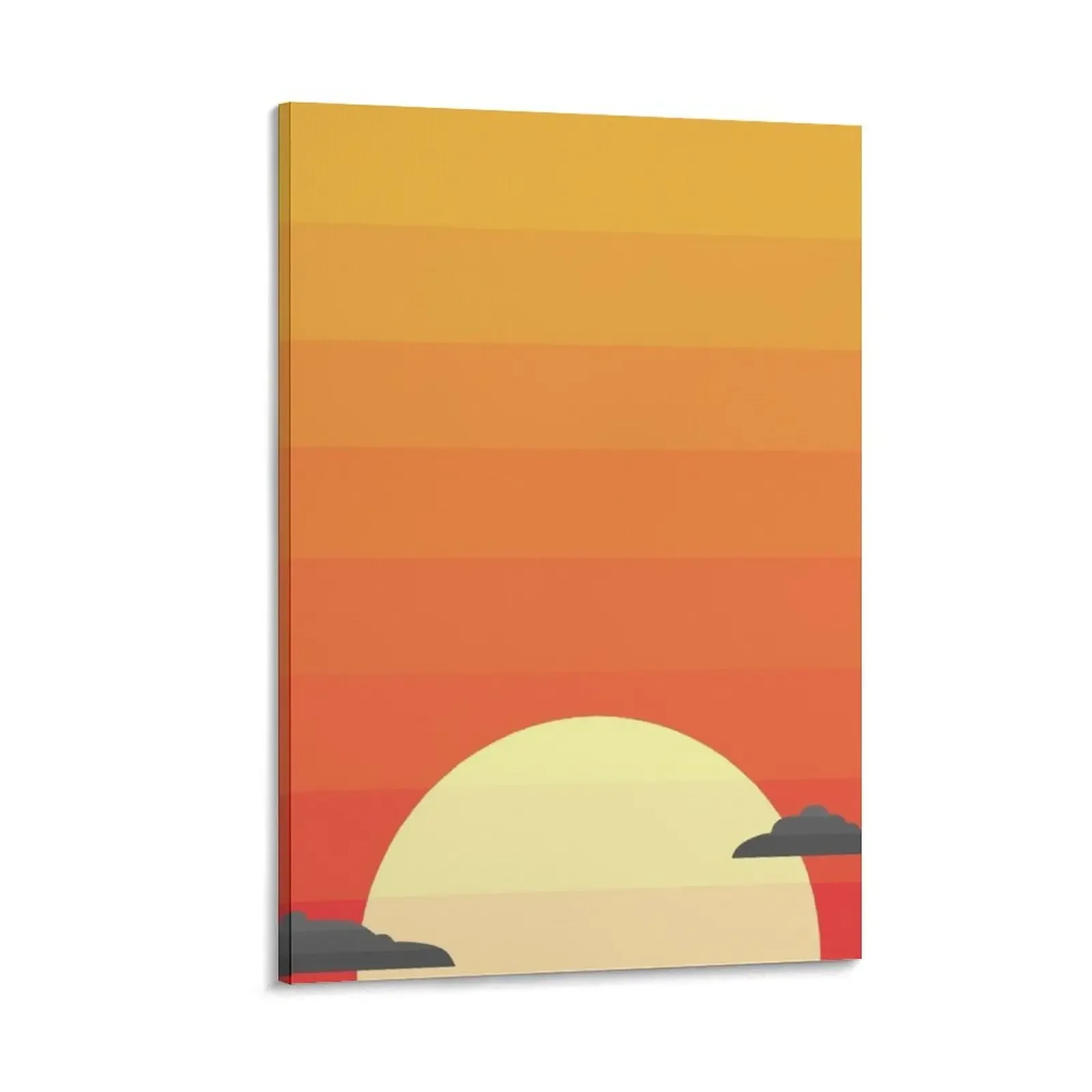 

Geometric Setting Sun Canvas Painting Decoration pictures room wall Decor for room anime
