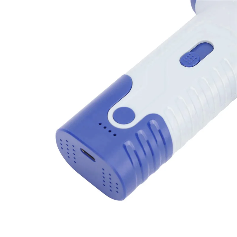 

Надежный портативный мини-ручной вентилятор с бесступенчатой скоростью, перезаряжаемый турбовентилятор для глубокой очистки и удаления пыли, белый