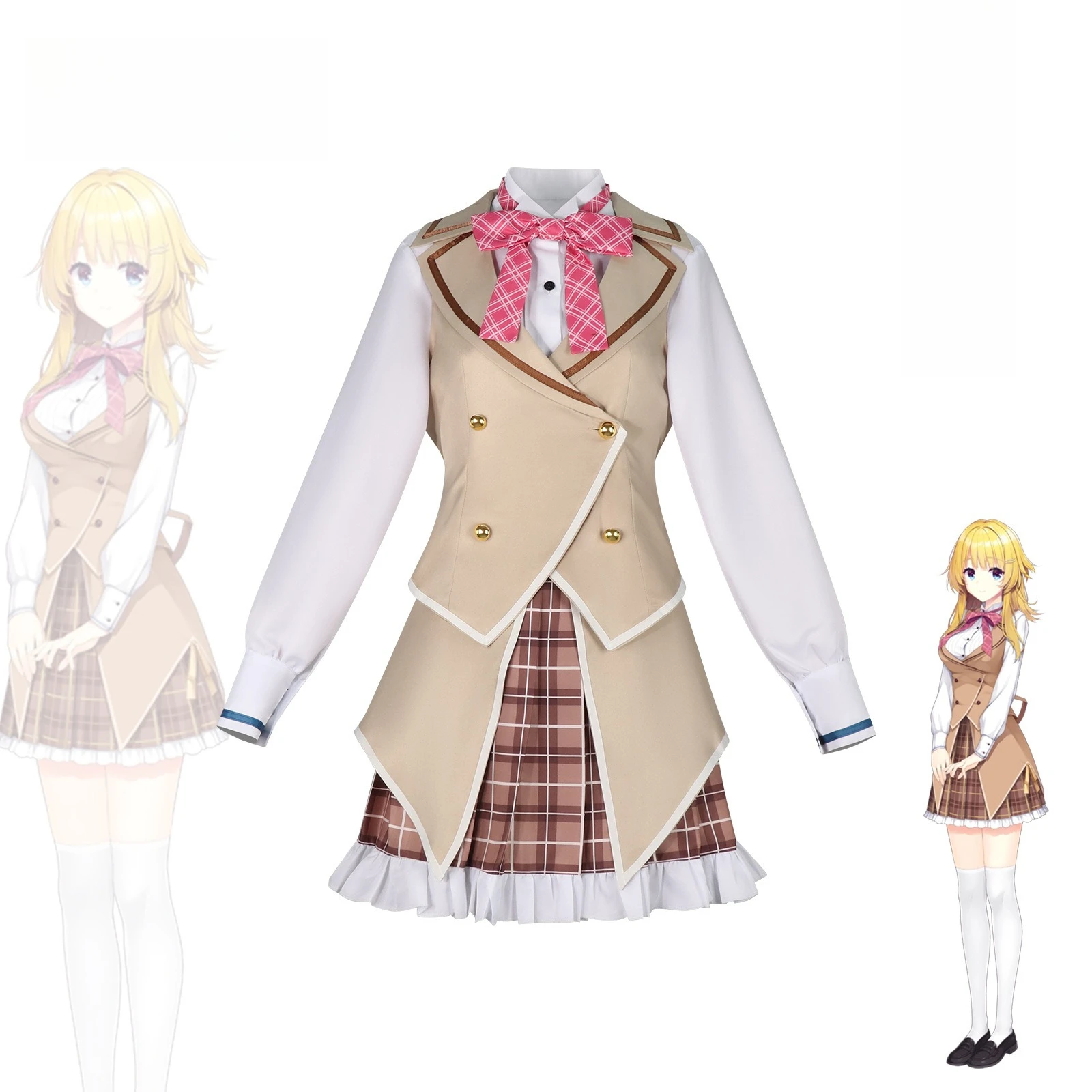 LimeLight Lemonade Jam Lemonade Factory Cosplay Kostüm Hidden Apricot Pearl Island Crossing Moon Wish Anime Game Outfit