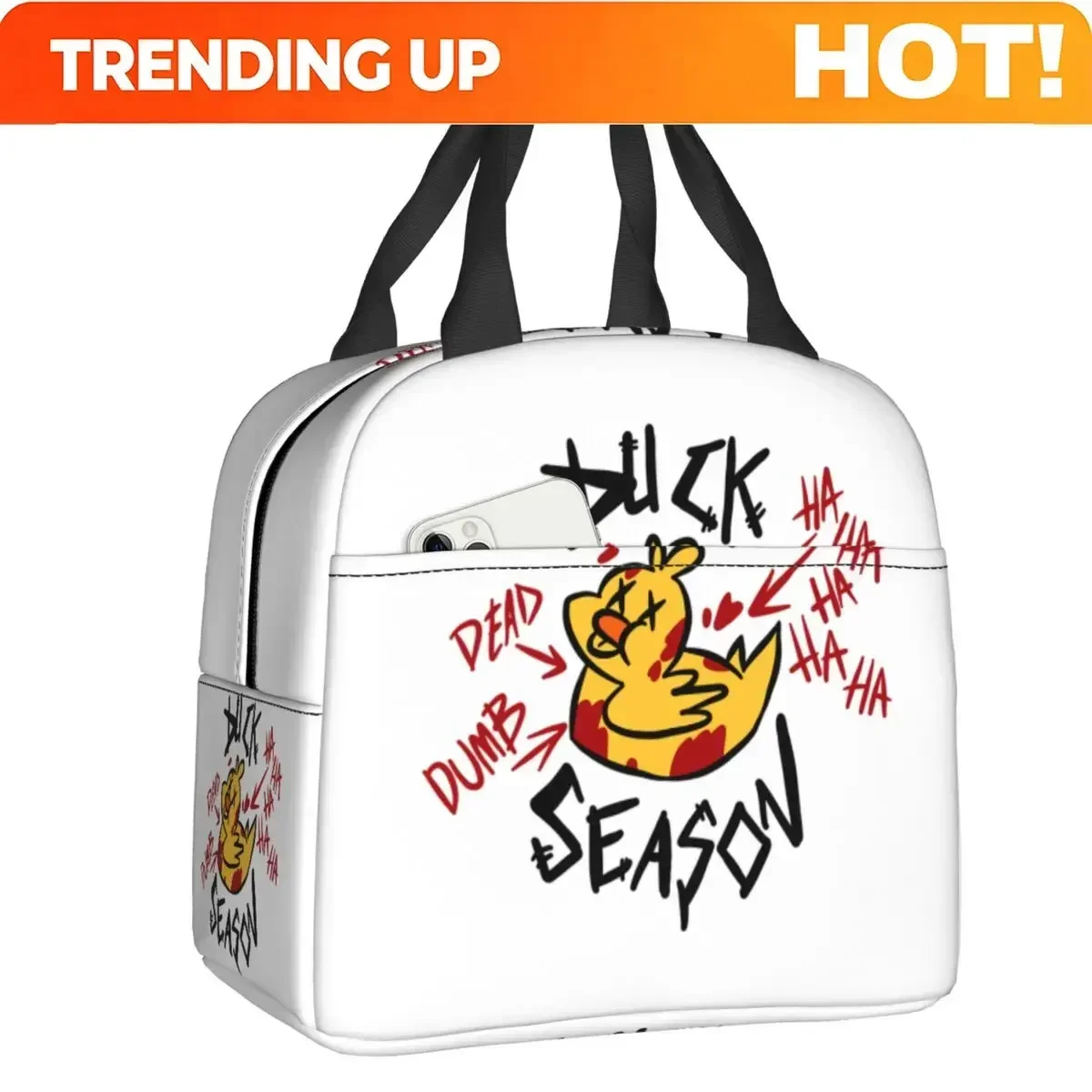 Custom Bag Custom Custom Hazbins Anime Animation Hotel Alastor Duck Season Insulated Lunch Bag For Work School Leakproof Thermal