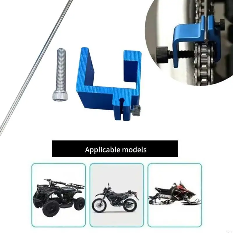 M76E Motorcycle Chain Tension Calibration Adjustment Tool For Quick Adjustments On Sport Bikes ATVs And Commuters Scooters