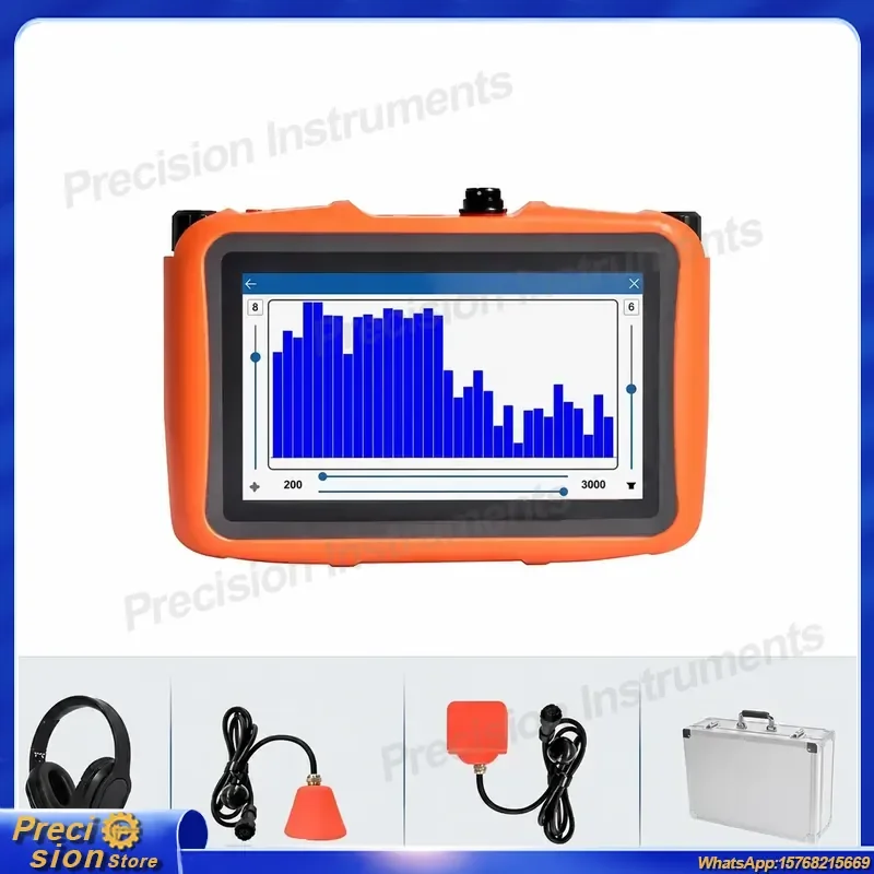 PQWT-L40 for Portable Water Leak Detector for Home Use Underground Pipeline Acoustic Leak Finder 50cm Depth Metal Detector