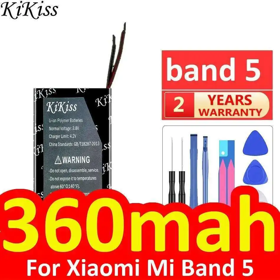 

Для Xiaomi MI Band 5 Band 5 Батарея для часов 360 мАч Высокая производительность