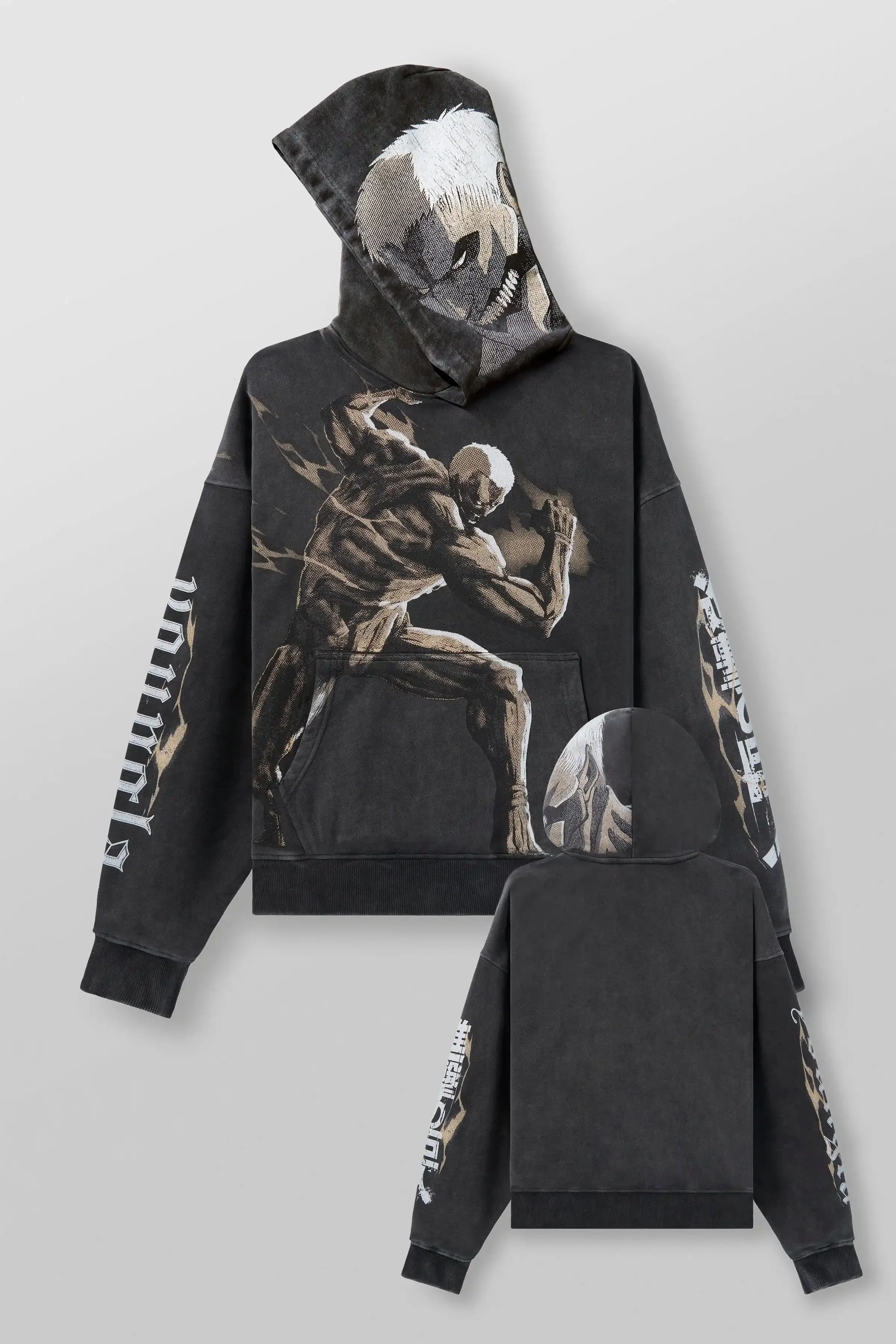 Attack on Titan Graphic Hoodies Men Grunge Streetwear Sweatshirt Tops Oversized Hoodie Gothic 2000s Harajuku Y2k Men Clothing