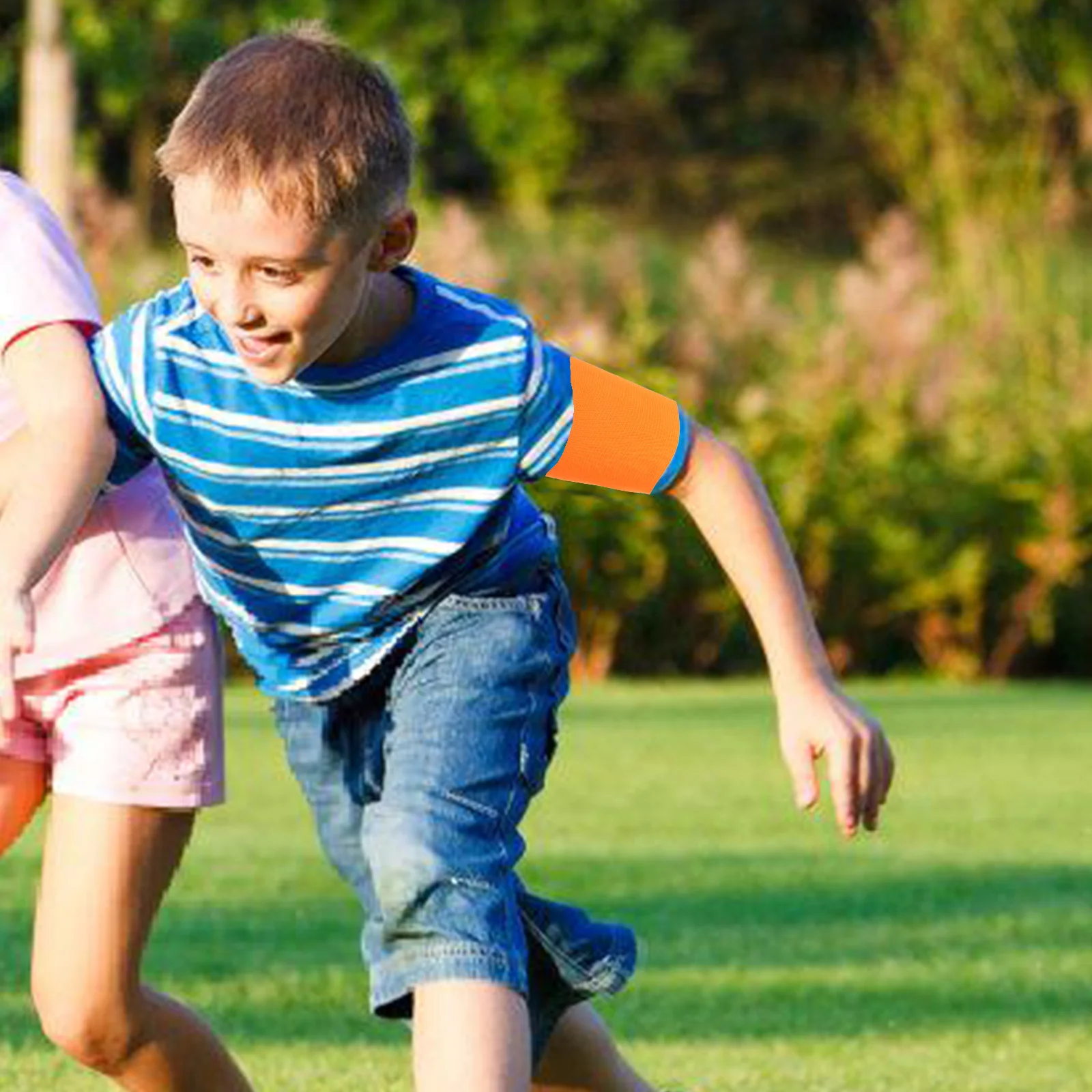 

5 шт., детские капитанские повязки, противоскользящие регулируемые футбольные повязки, принадлежности для командных видов спорта, эластичная нейлоновая повязка на руку