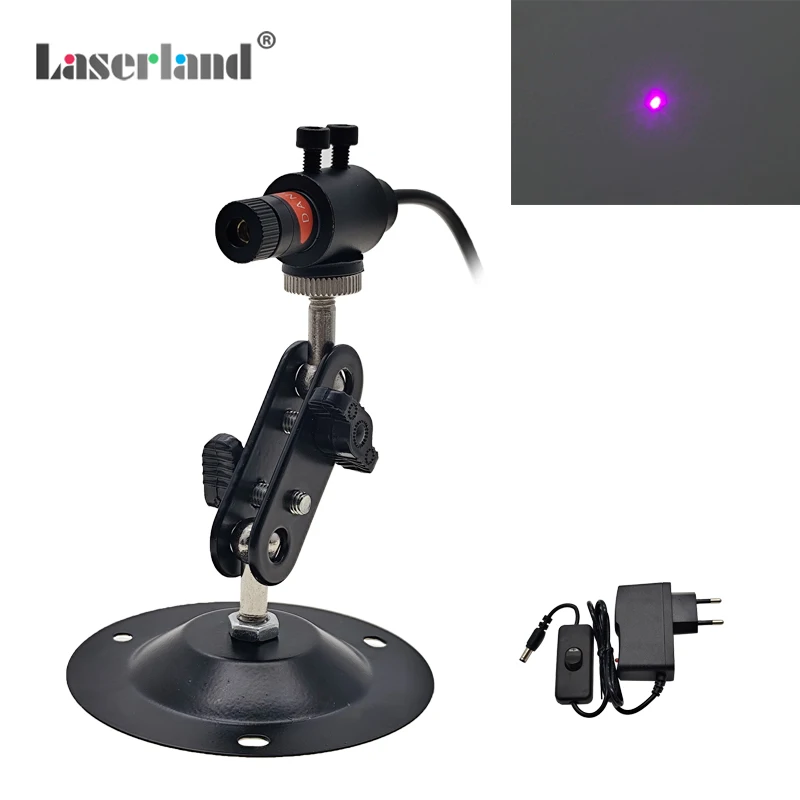 Imagem -04 - Gerador de Fonte de Luz com Módulo de Ponto de Cabeça Laser Azul Violeta 405nm