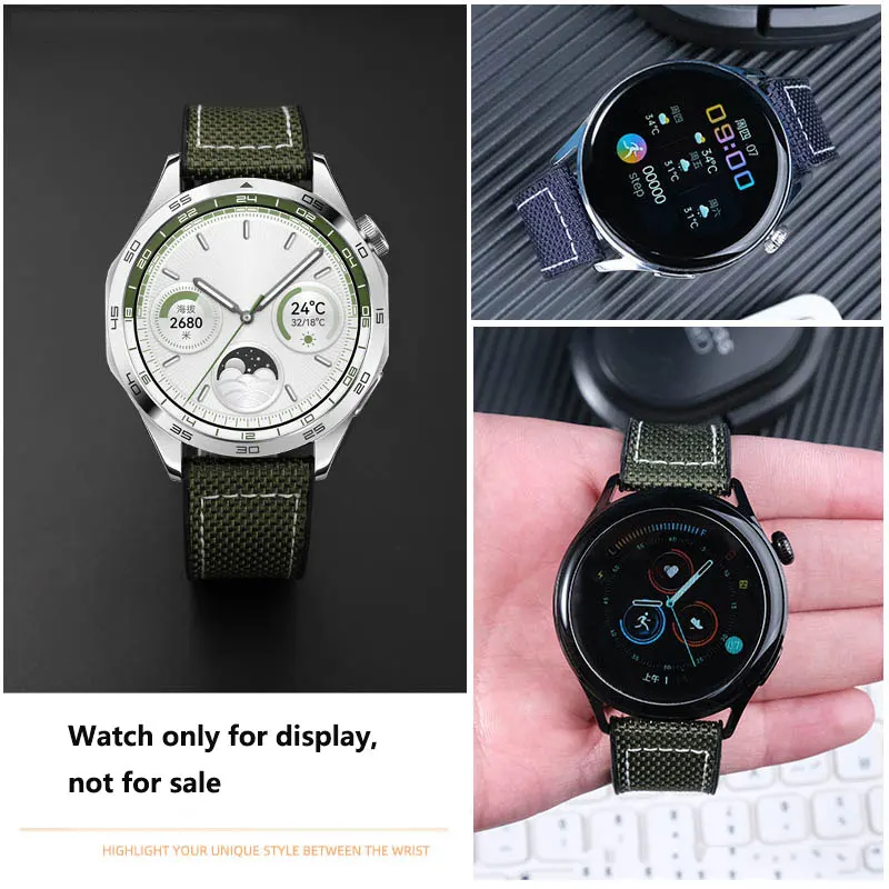New Nylon Silicone Bottom Watch Strap for Huawei GT4 Watch Strap GT3 Watch Strap GT2 Watchgt3 Honor 4Pro Smart Watch Strap 22mm