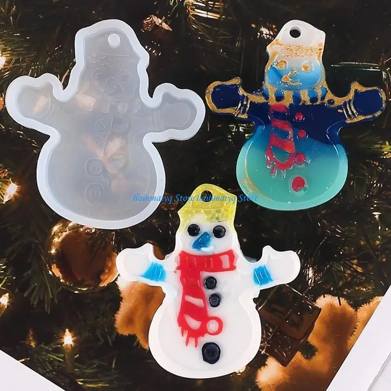 573B سلسلة عيد الميلاد الحلي الراتنج صب قالب من السيليكون امرأة المفاتيح قلادة الزخرفية قالب مجوهرات DIY بها بنفسك الحرف اليدوية