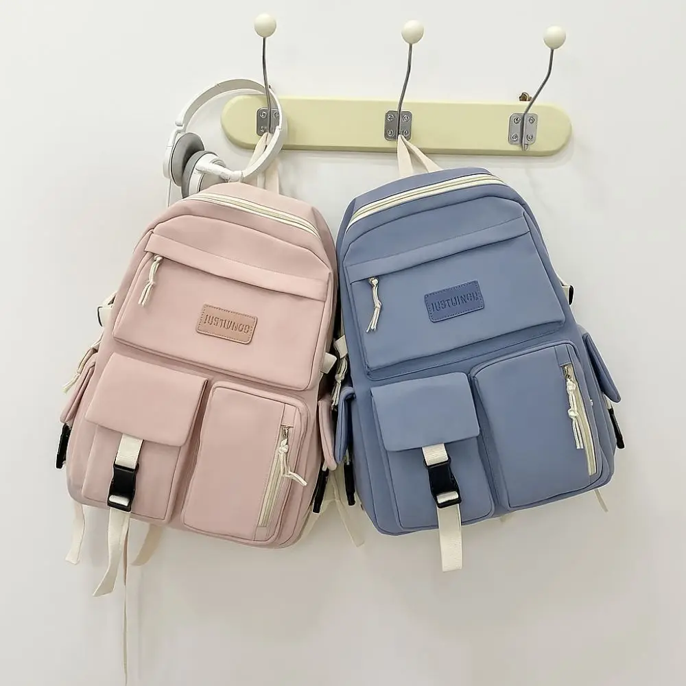 Large Capacity Student Backpack Breathable Lightweight Laptop Backpack Adjustable Strap Multi-pocket School Backpack Going Out