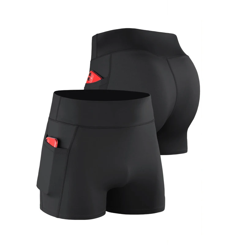 Men's Basic Quick Dry Sport Shorts Solid Color Breathable Moisture Wicking Athletic Boxer Briefs for Running Workout Fitness