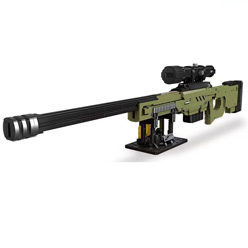 2395-delige AWP Sniper Geweer Model Figuur Bouwstenen Wapenserie Creatieve Stenen Statische Decoratie Speelgoed voor Kinderen Cadeau - afbeelding 2