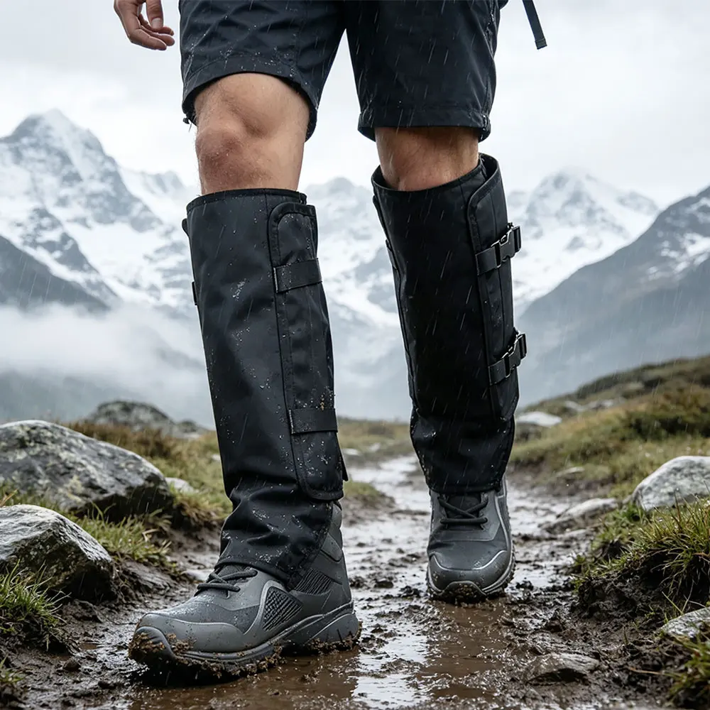 Adjustable Leg Guards Waterproof Snake Bite Protection Anti-Snake Gaiters Sand and Snow-Proof Anti-Stab Snake Proof Gaiters