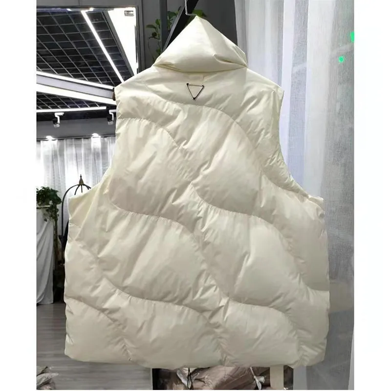 Womens Down Cotton Vest Coat Autumn Winter Jacket Fashion Sleeveless Waistcoat Women Cotton-Padded Parkas Puffer Vests Waistcoat