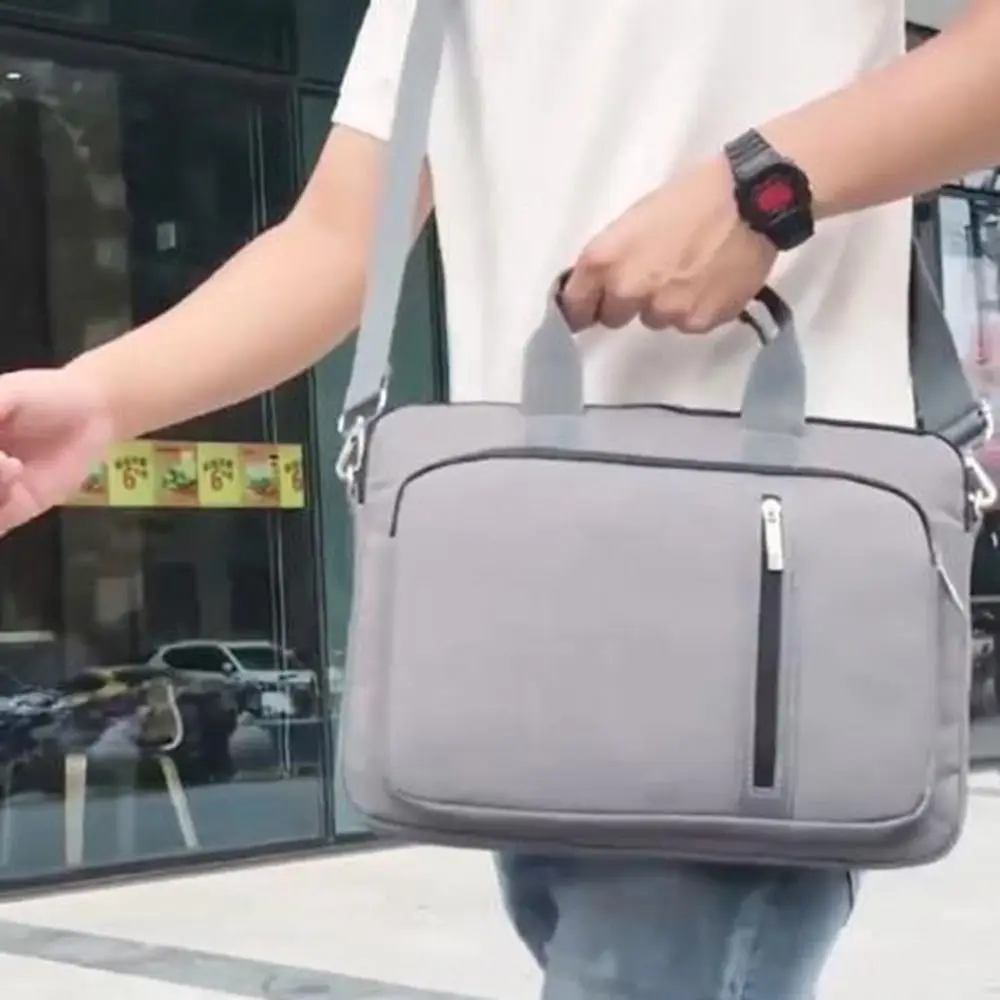 

Double-walled Computer Bag Crossbody Design Shockproof Business Notebook Bag Waterproof Large Capacity Business Briefcase