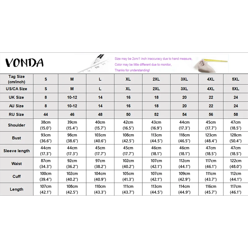 VONDA grande taille 5XL Vintage imprimé fleuri robes femmes fête robe d'été 2026 mode manches longues évasées décontracté surdimensionné robes