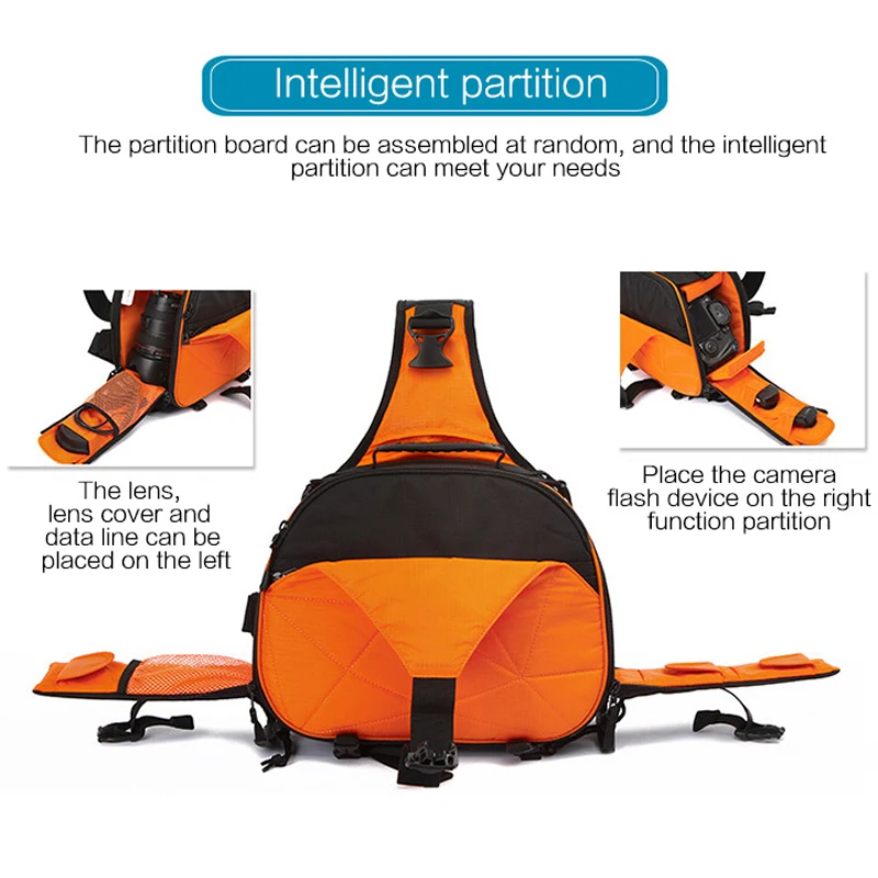 DSLR 카메라 비디오 슬링 숄더 크로스 바디 캔버스, 방수 소프트 패딩 남성 여성 가방 케이스 캐논 니콘 소니 K1 K2