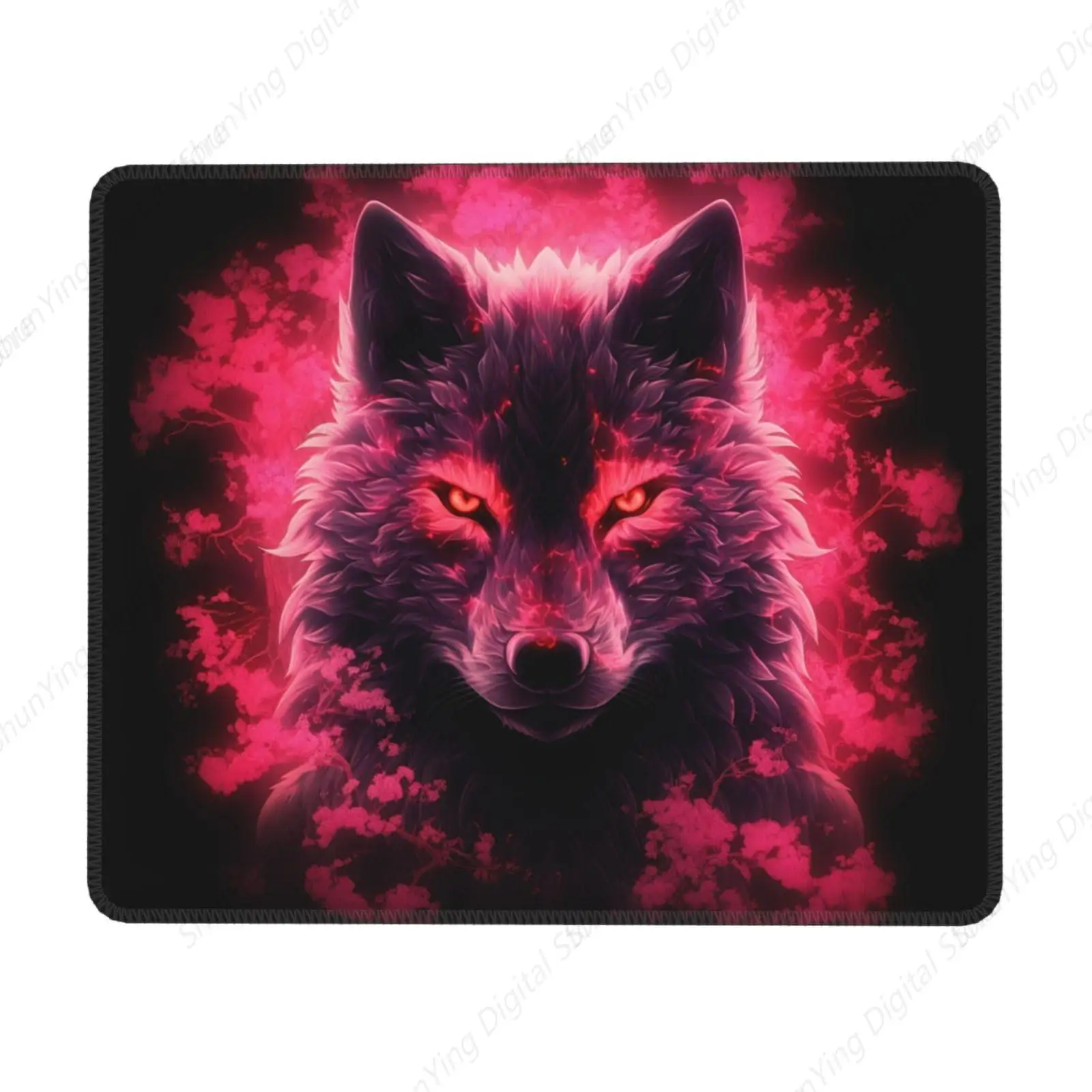 

Wolf Cool Mouse Pad Cherry Blossom Mouse Pad With Non Slip Rubber Base And Stitched Edges Computer Laptop Mouse Pad Gift