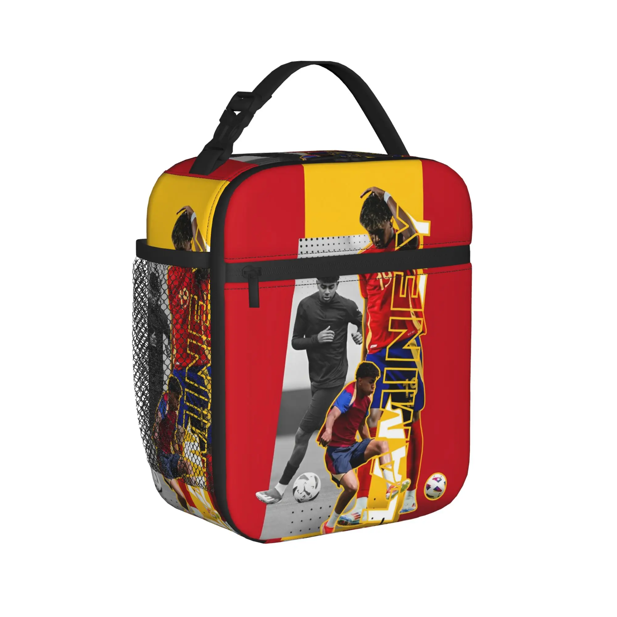 Lamine Y-Yamal Spain Football Insulated Lunch Bag Thermal Bag Reusable,Meal Container High Capacity Tote Lunch Box Food Handbags