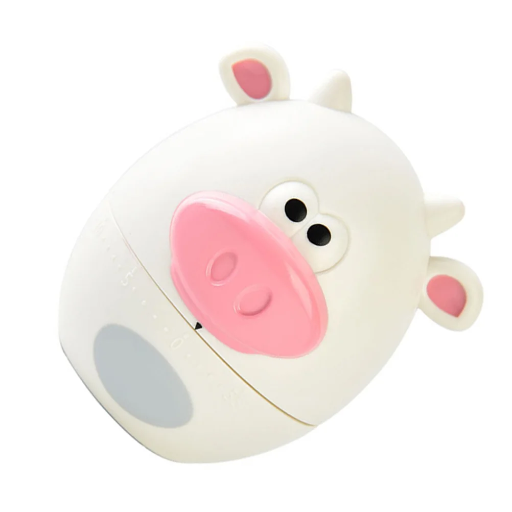 

Mechanical Kitchen Timer Cute Cow Shape Manual Cooking Food Tools Baking Home Office Decor Lightweight