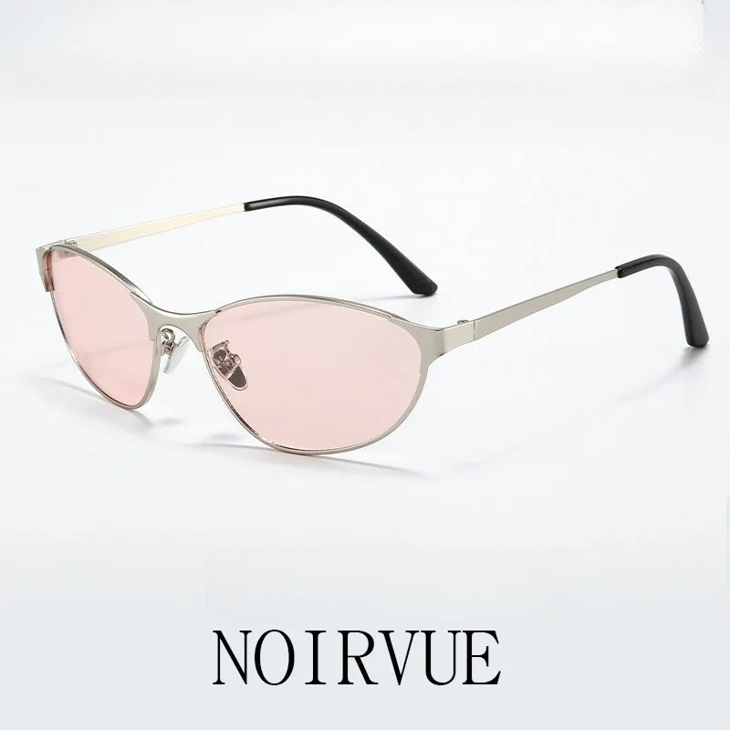 

NOIRVUE Retro Cat-Eye Sunglasses for Women Y2K Punk Style Metal Frame UV400 Fashion Sun Protection Cycling Glasses