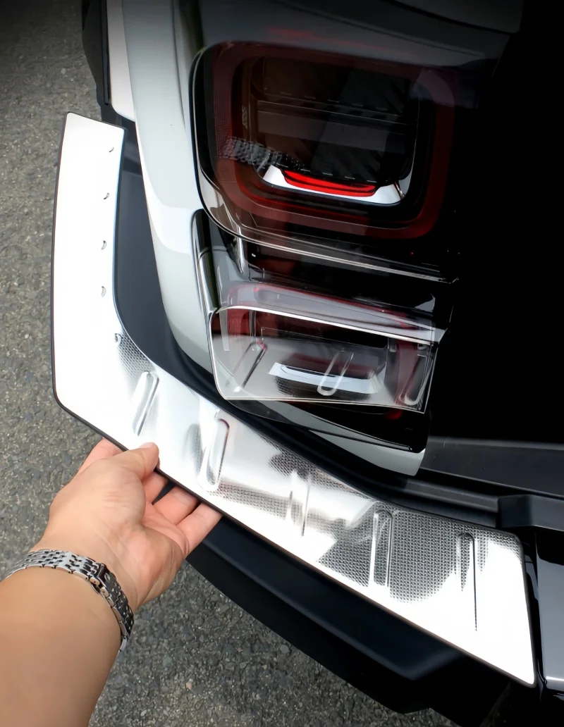 Car Stainless Steel Rear Bumper Guard Plate Fit for Chery ICAR V27 2026 Modified Car Trunk Corner Protection Board Upgrade Parts