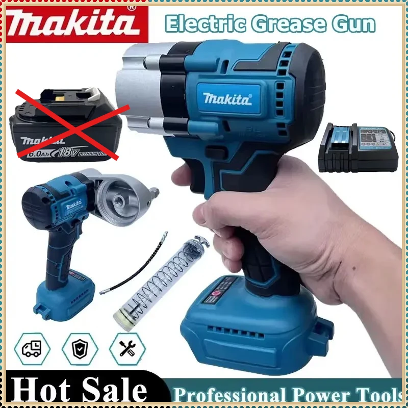 

Беспроводной автоматический электрический смазочный пистолет Makita с бесщеточным двигателем, высокого давления, специально для экскаваторов, для аккумуляторных инструментов 18В