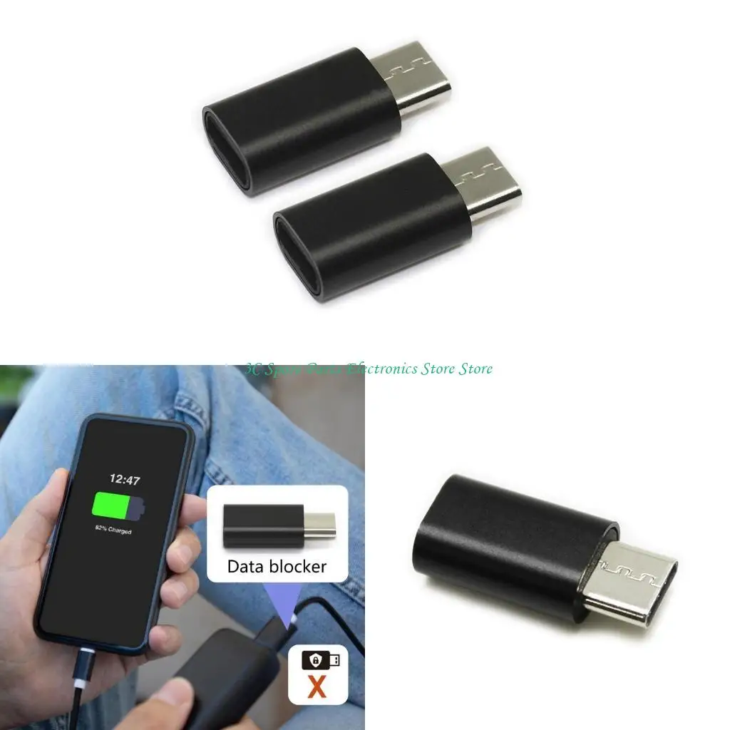 Blocatore dati tipo C tipo da 12 pezzi per sicurezza dei dati affidabile e tappi caricabatterie antihacking a e