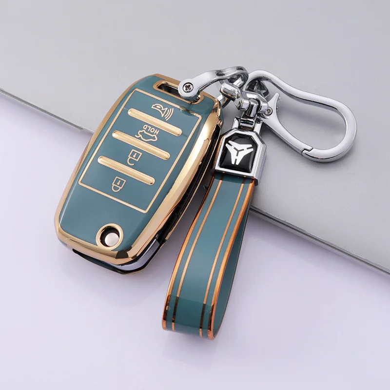 4 Buttons TPU Car Key Case Cover for Kia Soul 2014 2015 2016 2018 2019 Sportage 2015 2016 2018 Optima 2017 2018 Sorento Forte