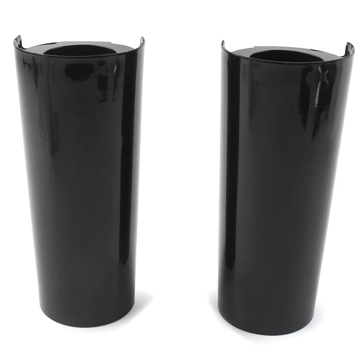 Smooth Fork Tube Slider Covers Cowbells Fit for Harley Electra Tri Glide FLHX, +2Inch