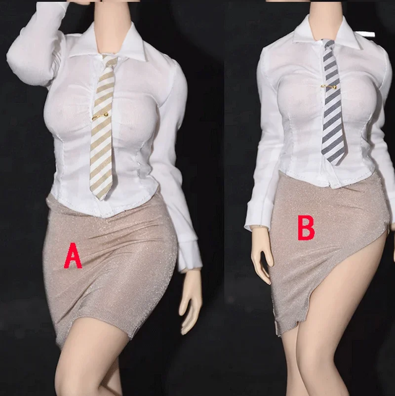 

1/6 Female Soldier Clothes Shirt& MilkTea Skirt for 12" Tbl Action Figure