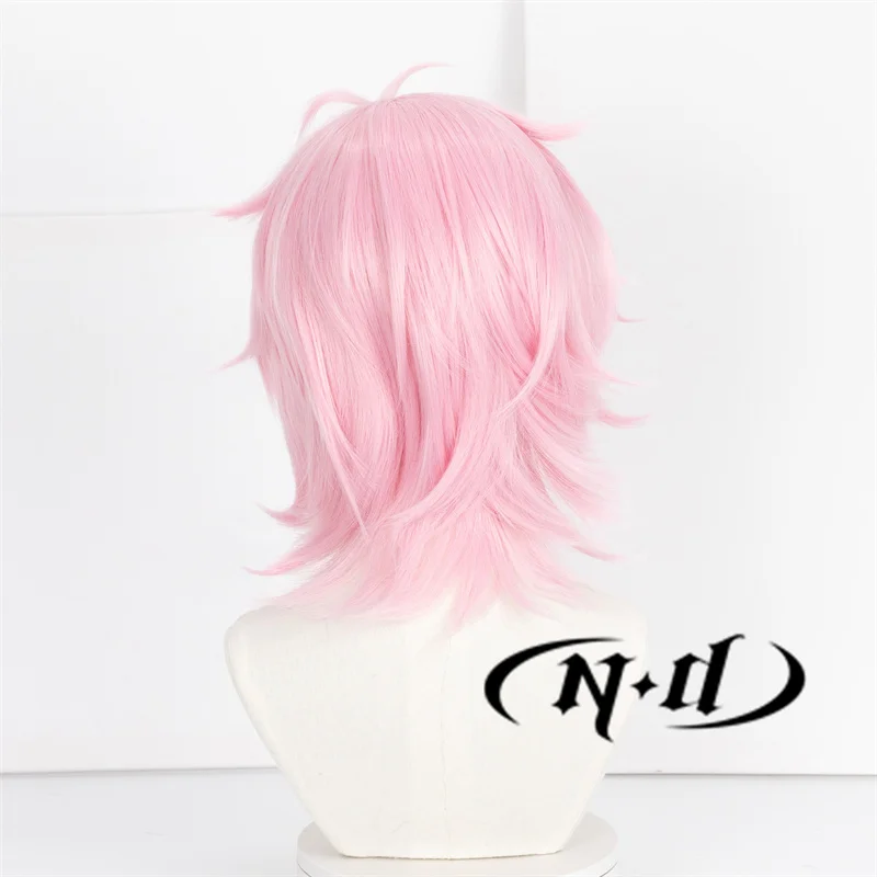 ND ميتسوكي كيريو شعر مستعار تأثيري أنيمي الرياح قواطع تأثيري الوردي الانفجارات الشعر ل Comic Con هالوين حفلة مقاومة للحرارة الاصطناعية