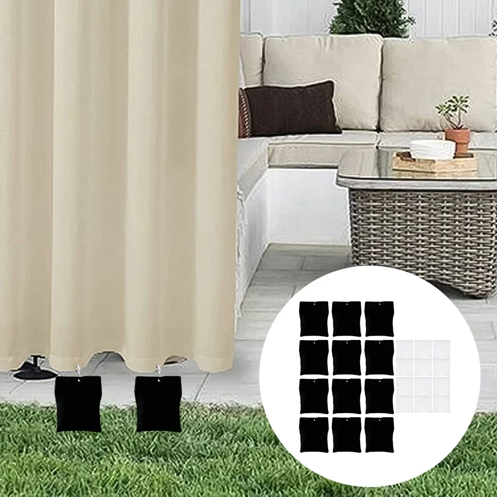 8/12 Pack Outdoor Curtain Weights Sandbag 15oz Outdoor Curtain Sandbag Weighted Bags For Sand With Bag Garden Parts