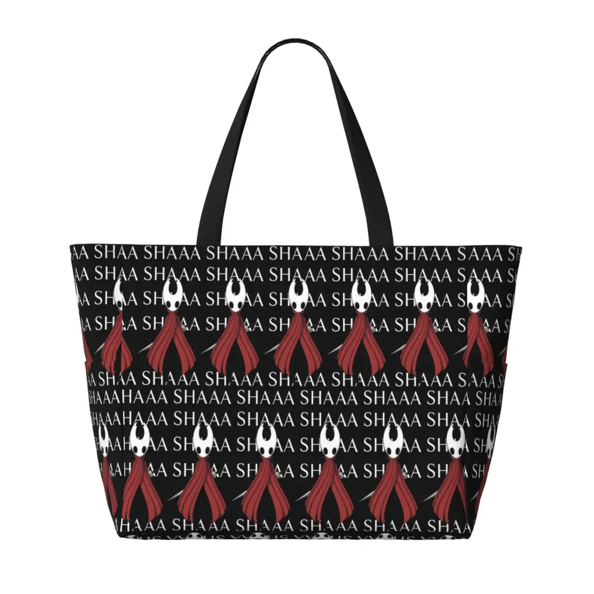 Hollow Knight Silksong Shaa Hornet Battle Cry Beach Tote Bag Sport Gym Yoga Duffle Large Tote Bag Women Travel Bag Fitness bag