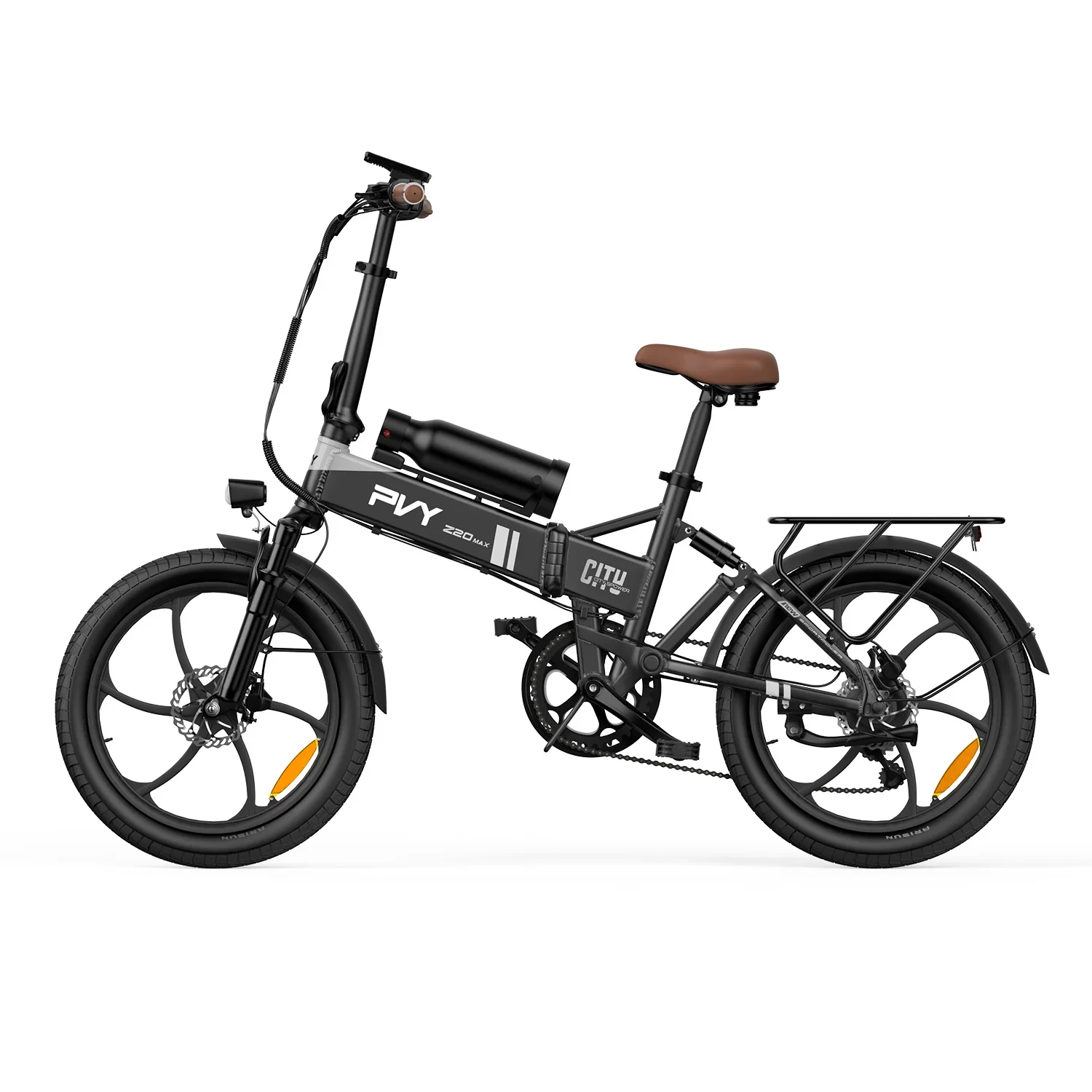 PVY Z20 MAX elektrische fiets, 750 W motor, 36 V 25,6 Ah dubbele batterij, 20 * 2,3 inch banden, 25 km / u snelheid, 200 km maximaal bereik, hydraulische rem