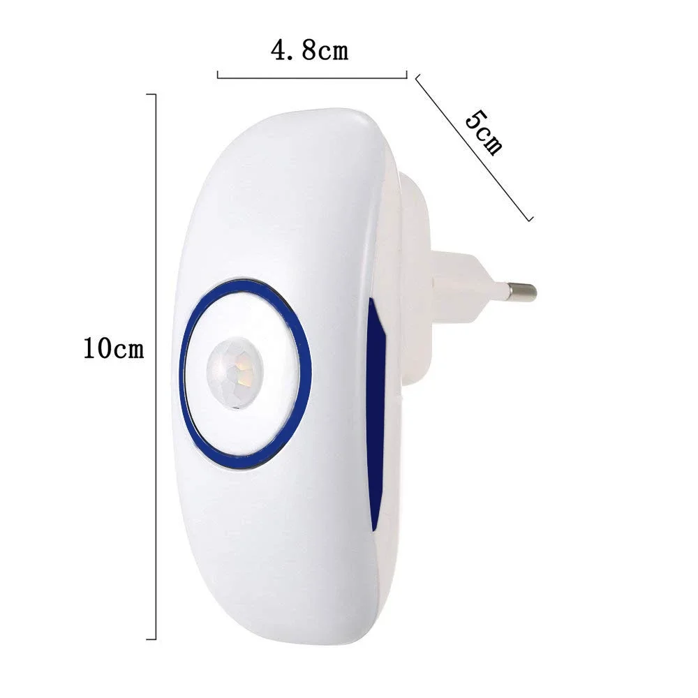 Melery Smart Night Light PIR Motion Sensor Control Cold White Body Induction Mini  Lamp Plug-In for Bedroom Living Room Stair