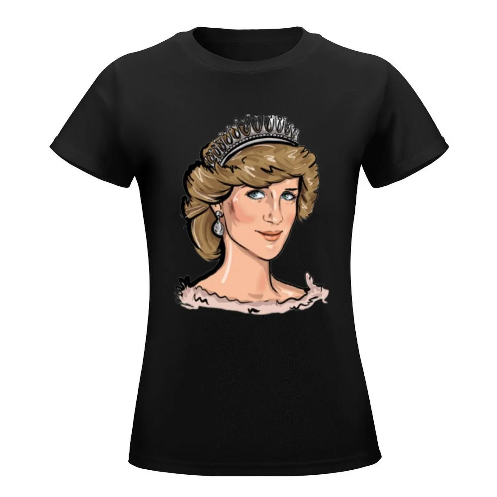 Princess diana T-Shirt Blouse Aesthetic clothing kawaii clothes aesthetic clothes western t-shirt dress for Women