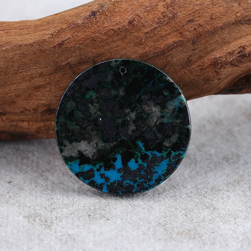 

Натуральные круглые бусины из хризоколы для изготовления украшений, бусины из натуральных камней ручной работы