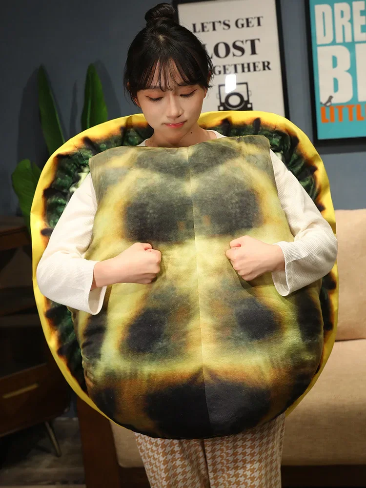 Turtle shell doll wearable doll throw pillow plush king eight shell sleeping bag simulation big turtle shell clothes people wear
