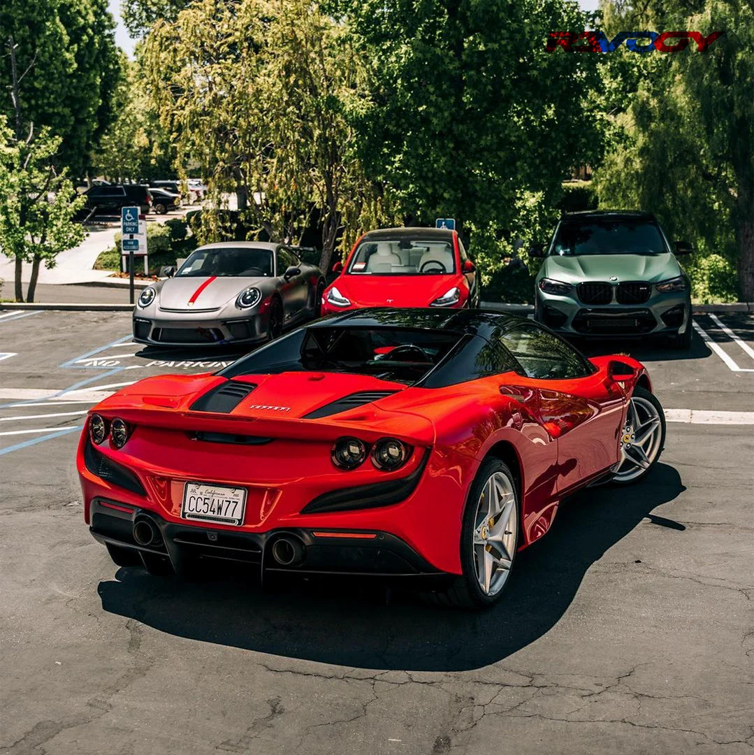 Crystal Ferrari Red PPF TPU Paint Protection Film Car Wrap Invisible Car Wrap Scratch Resistant Anti-Yellowing Hydrophobic - Image 3