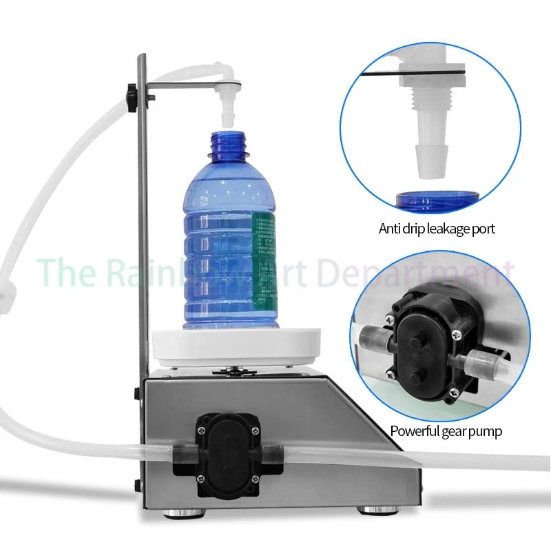 3Kg Liquid Filling Digital Control Machine Alcohol Drink Beverage Perfume Juice Milk Bottle Filler Large Flow Filling Machine