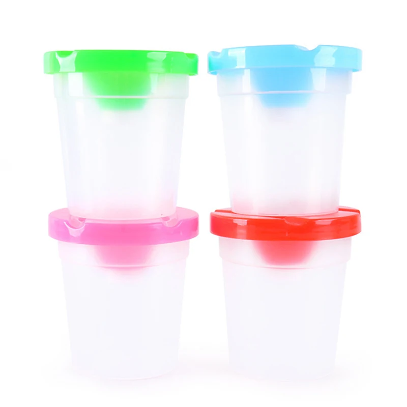 Brush Washing Bucket Multi-Use Paint Brush Basin with Palette Brush Holder Painting Pen Wash Cup Art Supply - Image 4