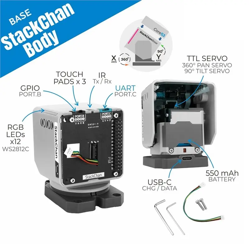 【VALUE MONEY】M5 For Stackchan Body For Desktop AI Robot For Stackchan Mainframe Maintenance