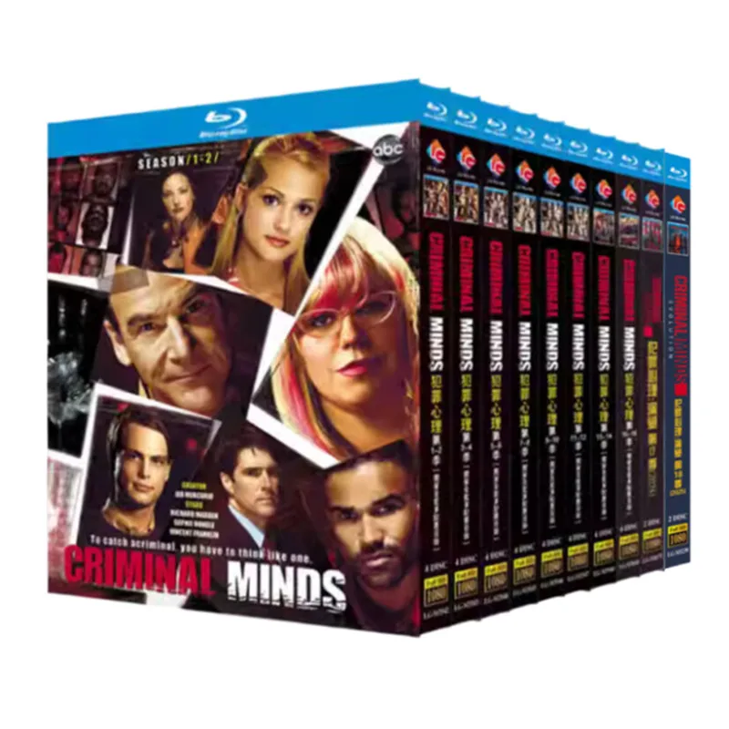 

Blu-ray Disc Box Set for Criminal Minds Seasons 1-18 with English Chinese Traditional Japanese Subtitles