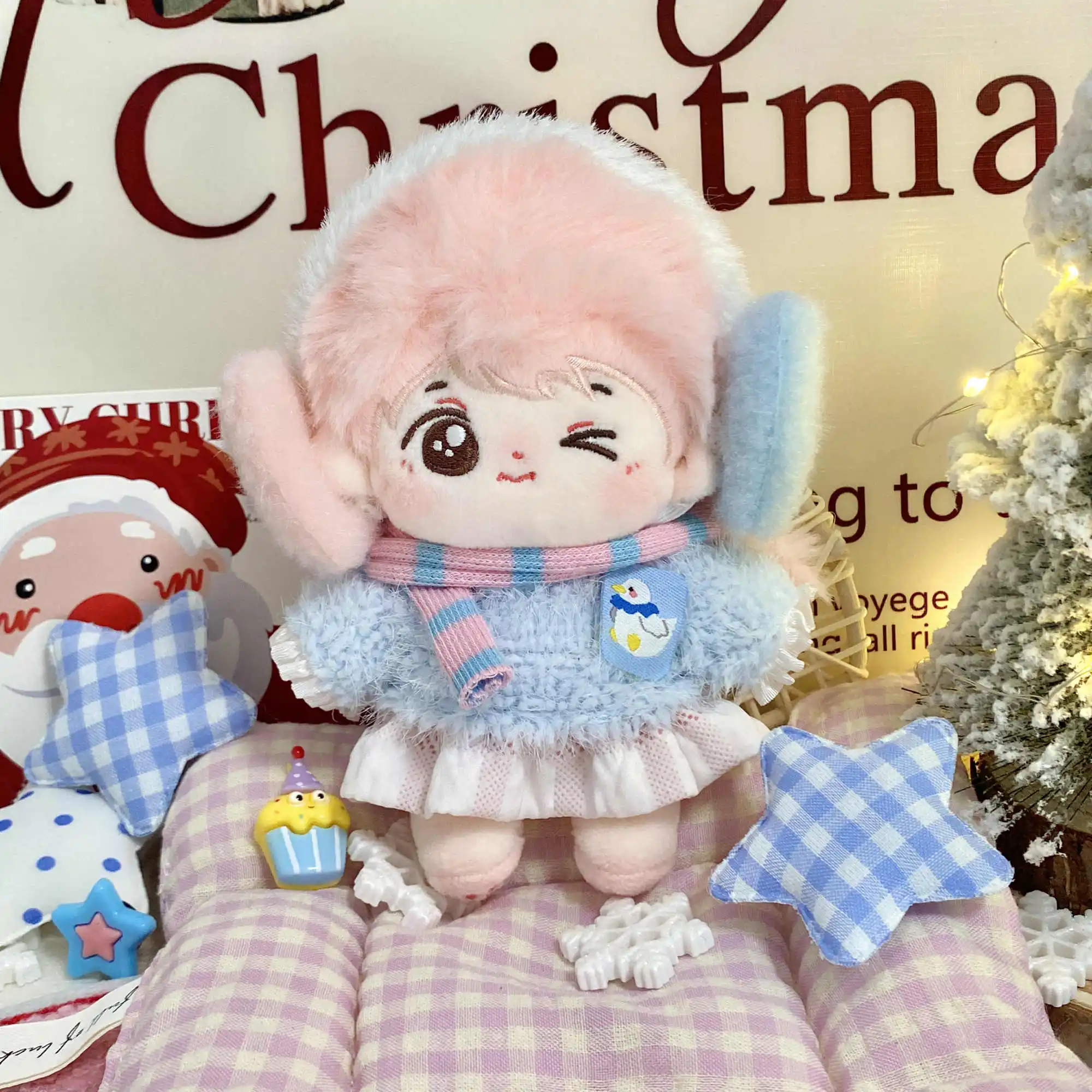 10cm roupas de boneca chá festa bebê bonito moda traje terno pelúcia plushies boneca acessórios anime brinquedo para crianças presentes