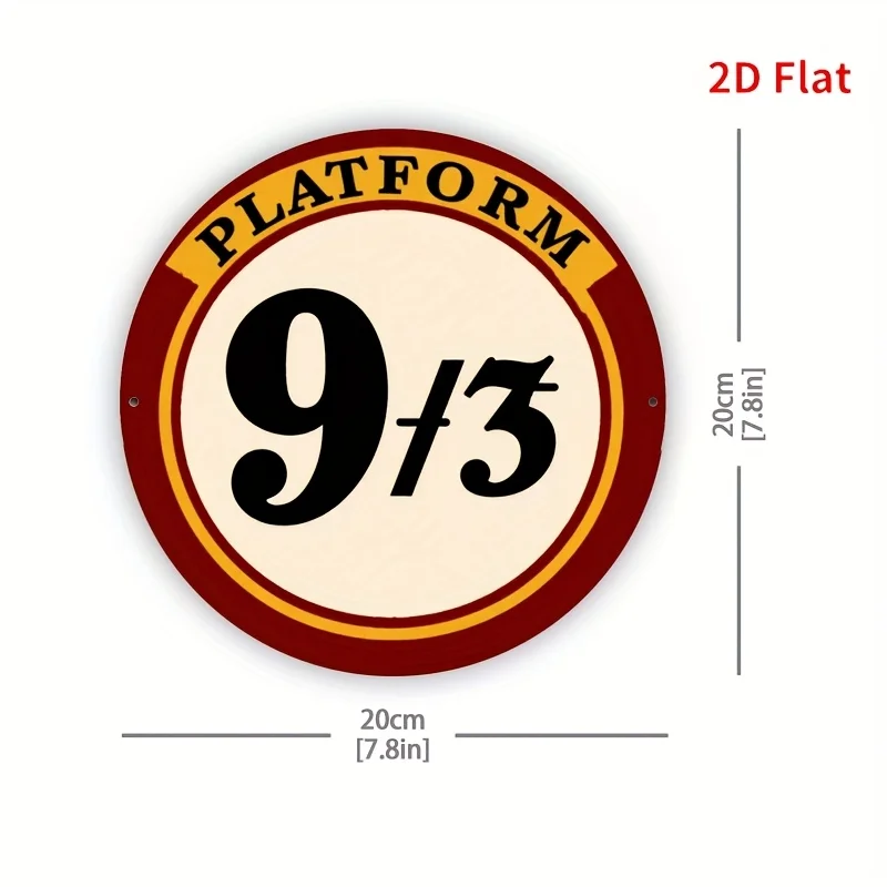 2D Flat - A Retro Metal Wall Art Piece for The 2D Plane - 